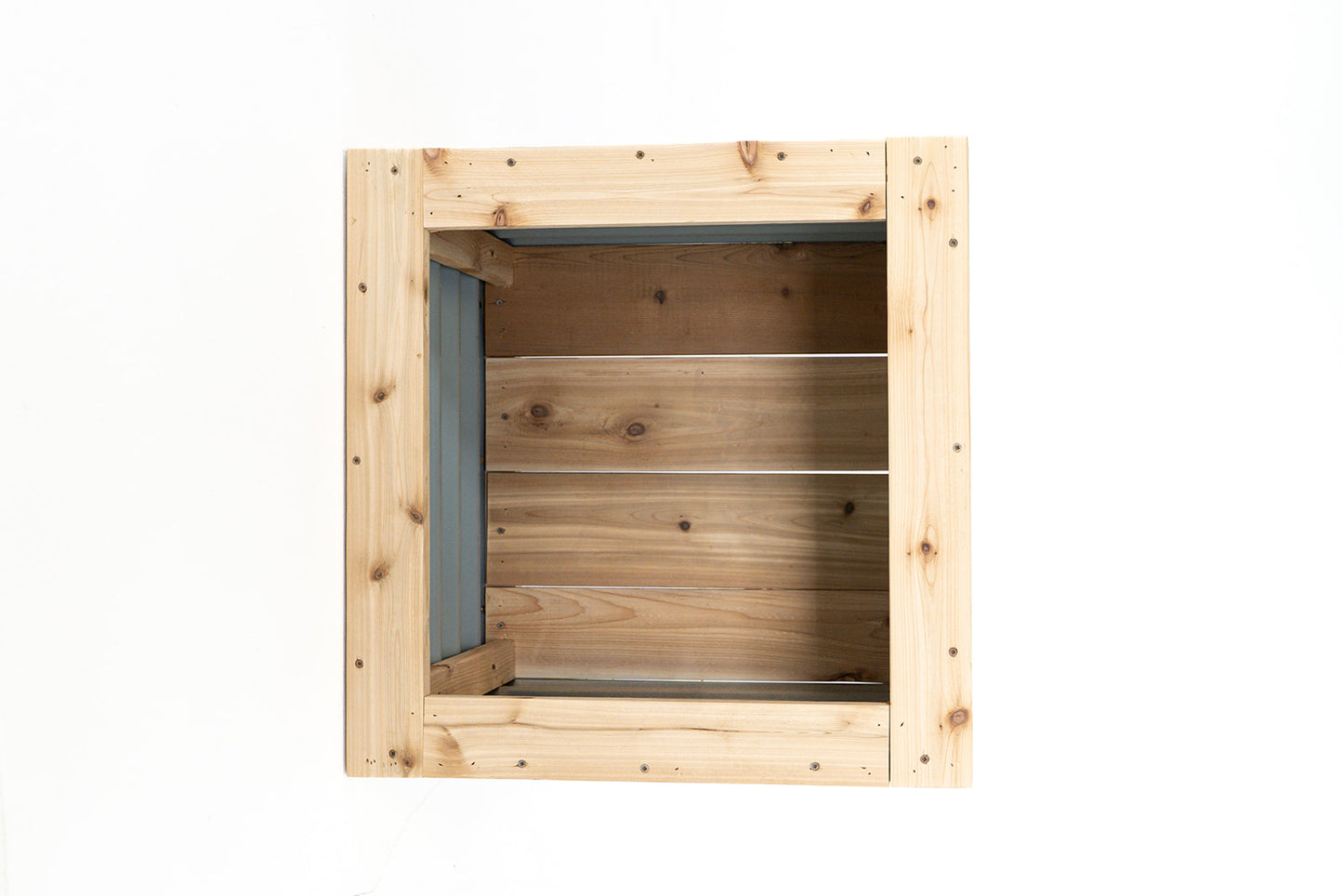 24" x 24" Cedar and Metal Raised Garden Box | 18" Tall With Legs