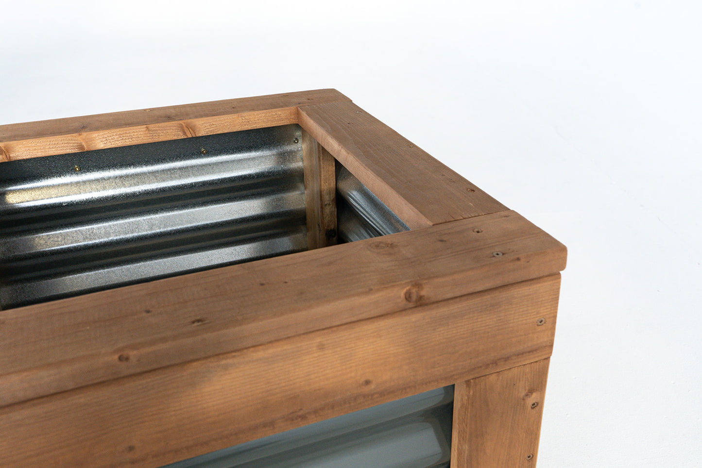 36" x 12" Sienna Brown and Metal Raised Garden Box | 18" Tall With Legs