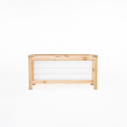 36" x 12" Cedar and Metal Raised Garden Box | 18" Tall With Legs