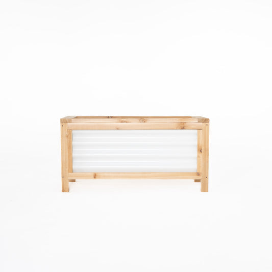 36" x 12" Cedar and Metal Raised Garden Box | 18" Tall With Legs