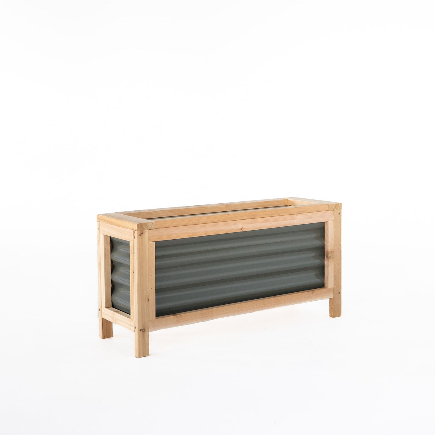 36" x 12" Cedar and Metal Raised Garden Box | 18" Tall With Legs